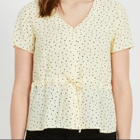 Frank & Oak Tops - Frank & Oak peplum blouse
